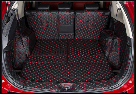 Auto Leder Kofferraummatte Für Ford Puma 2019-2023,Kratzfest Antirutschmatte  Kofferraum Schutzmatte Kofferraum Autozubehör,C-Black Red : : Auto  & Motorrad